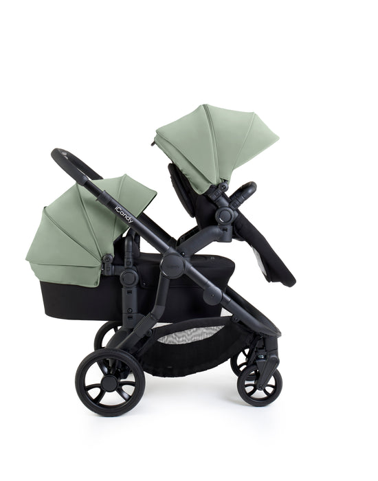iCandy Orange 4 Pushchair with Cocoon Car Seat & Base - Jet Pistachio Edition