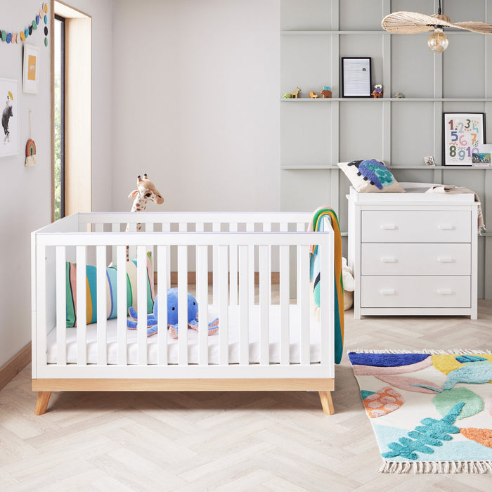 Babymore Mona 2 Piece Room Set - White - Delivery Early Jan