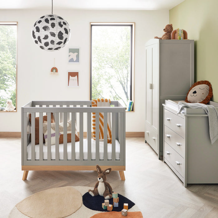 Babymore Mona Mini 3 Piece Room Set - Grey - Delivery Early Jan