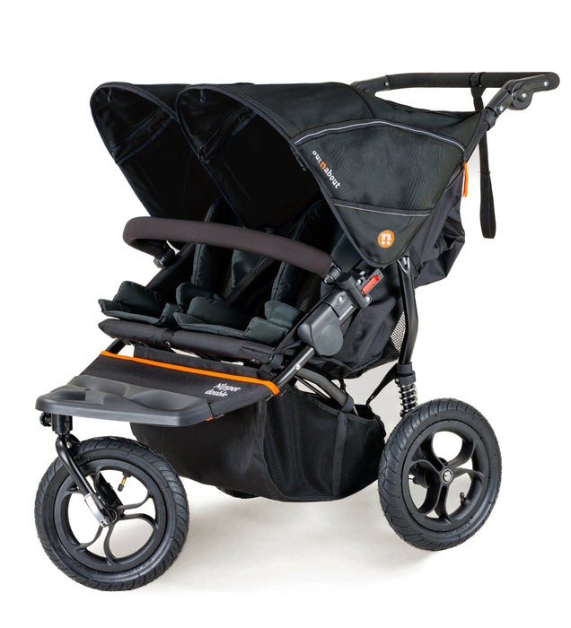 Out n About Double Nipper V5 Newborn & Toddler Starter Bundle - Forest Black - Delivery Early December