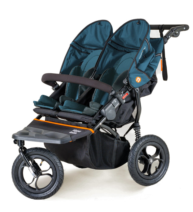 Out n About Double Nipper V5 Newborn & Toddler Starter Bundle - Highland Blue - Delivery Late April