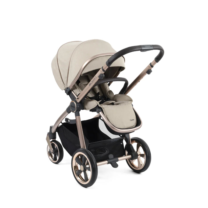 BabyStyle Oyster 3 Essential Bundle with Capsule i-Size Car Seat & Oyster Duofix Base - Creme Brûlée - Delivery Early May