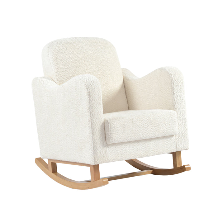 Bebe & Beyond Soother Nursing Chair - Off White Boucle - End of October Delivery