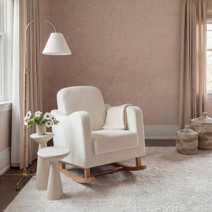 Bebe & Beyond Soother Nursing Chair - Off White Boucle - End of October Delivery