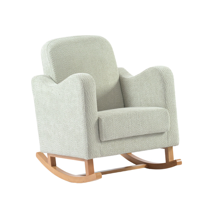 Bebe & Beyond Soother Nursing Chair - Sage Boucle - End of October Delivery