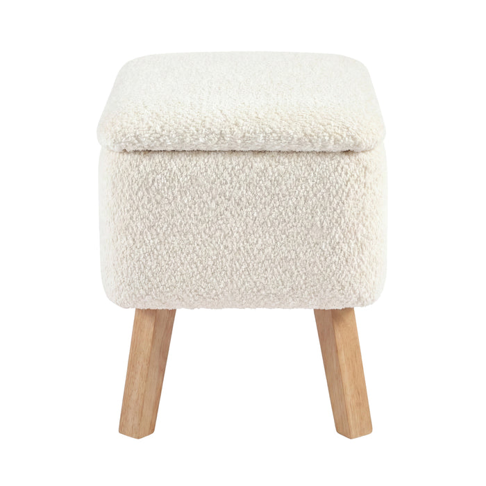 Bebe & Beyond Soother Nursing Chair & Stool - Off White - End of October Delivery
