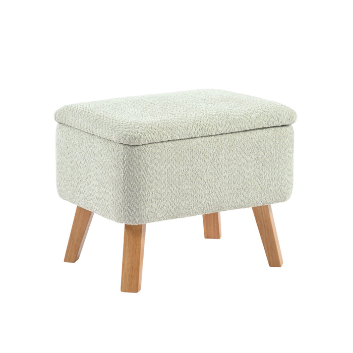 Bebe & Beyond Soother Nursing Chair & Stool - Sage Boucle - End of October Delivery