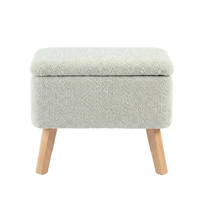 Bebe & Beyond Soother Nursing Chair & Stool - Sage Boucle - End of October Delivery