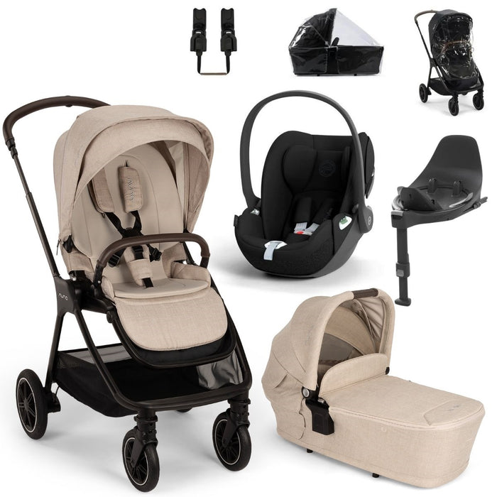 nuna vs cybex stroller Nuna Triv NEXT + Cybex Cloud T & Base T Travel System