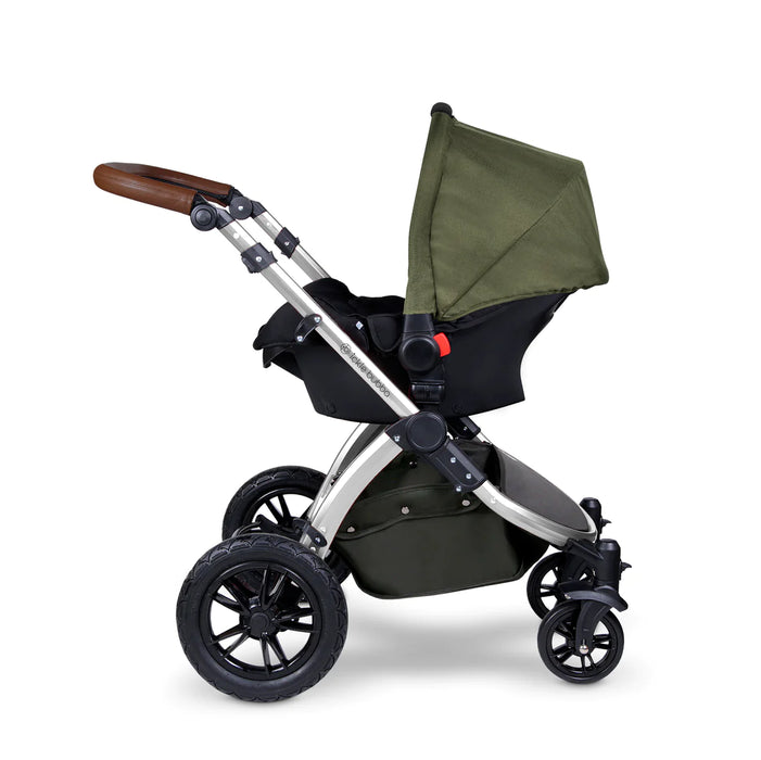 Ickle Bubba Stomp V4 - Chrome/Woodland/Tan with Galaxy Car Seat