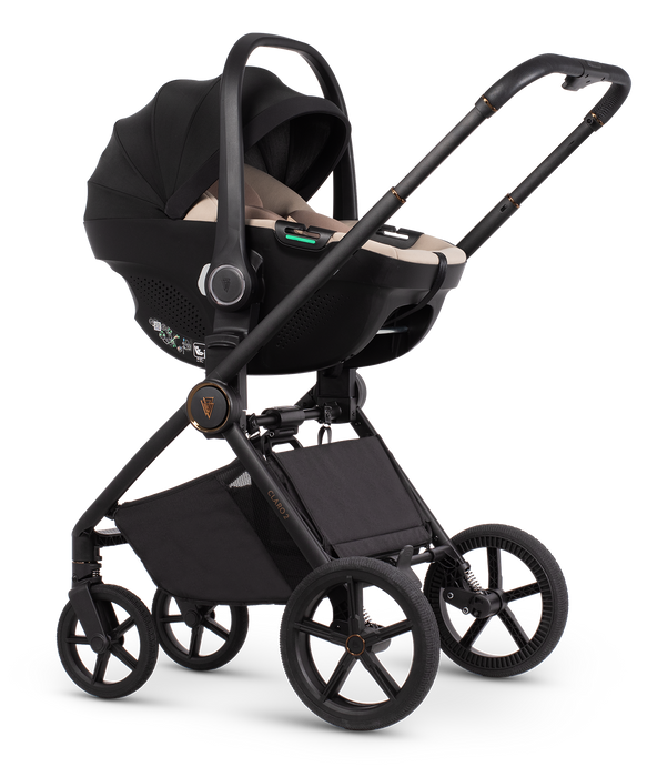 Venicci Claro2 - Luxury Bundle with Tiago Car Seat & Swivel Base - Chocolate