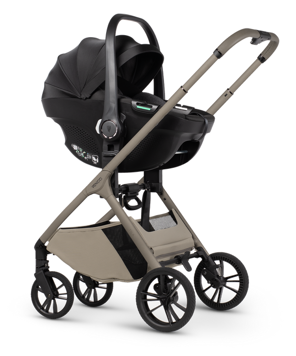 Venicci Tila - Luxury bundle with Tiago Car Seat & Base Black - Latte - Delivery Mid August
