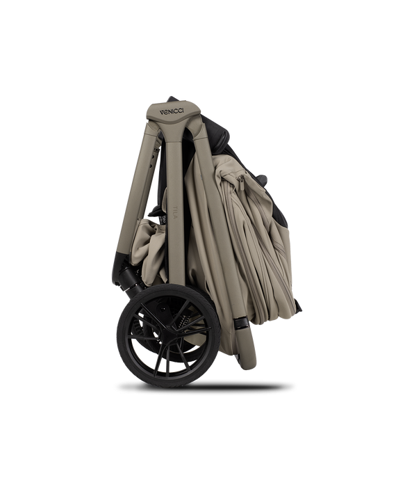 Venicci Tila - Luxury bundle with Tiago Car Seat & Base Black - Latte - Delivery Mid August