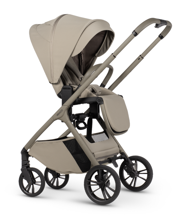 Venicci Tila - Luxury bundle with Tiago Car Seat & Base Black - Latte - Delivery Mid August