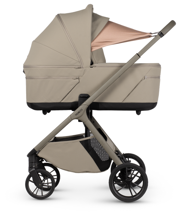 Venicci Tila - Luxury bundle with Tiago Car Seat & Base Black - Latte - Delivery Mid August