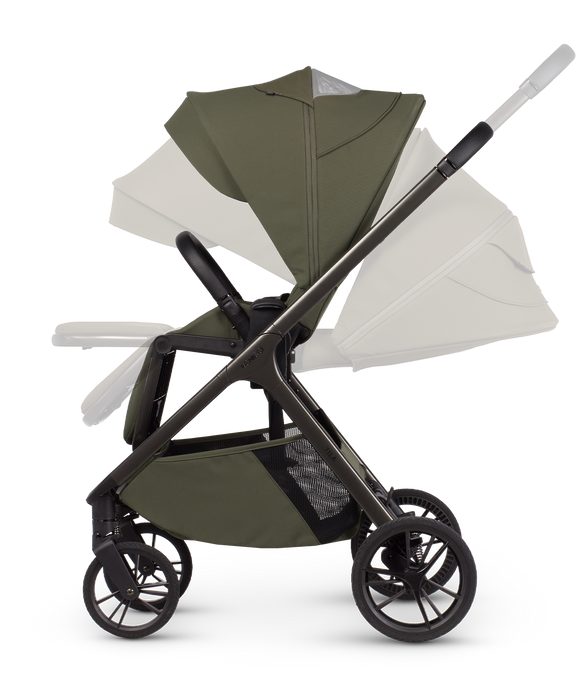 Venicci Tila - Ultimate Bundle with Tiago Car Seat & Base Black - Olive - Delivery Mid August
