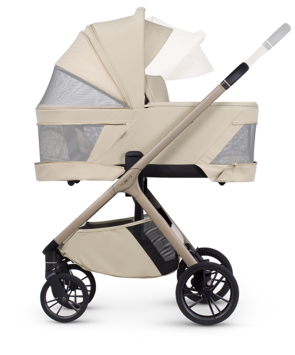 Venicci Tila - Luxury bundle with Tiago Car Seat & Base Black - Sabbia - Delivery Early August