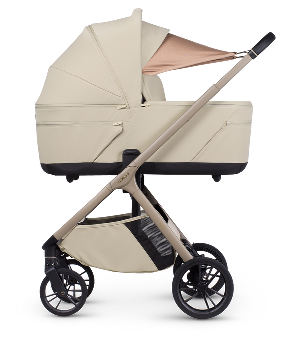 Venicci Tila - Luxury bundle with Tiago Car Seat & Base Black - Sabbia - Delivery Early August