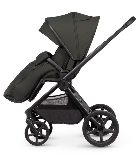 Venicci Upline 3 Hunter Dark Olive - Luxury Bundle Tiago Black Car Seat and Base - Delivery Late September