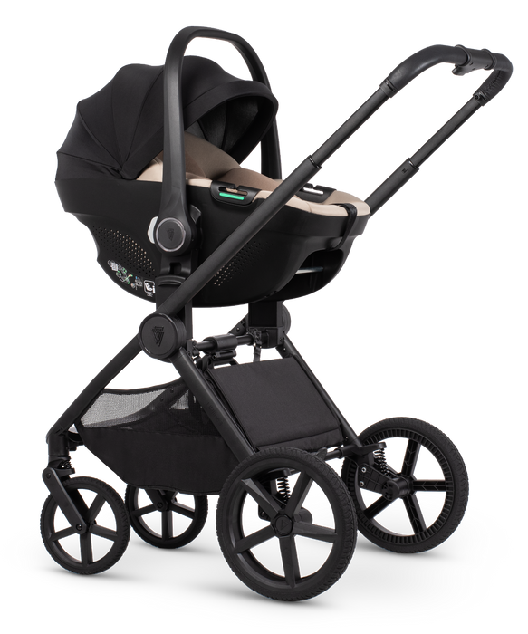 Venicci Upline 3 Onyx - Ultimate Bundle Tiago Beige - Delivery Mid June