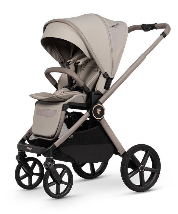 Venicci Upline 3 Pebble - Ultimate Bundle Tiago Beige - Delivery Early June