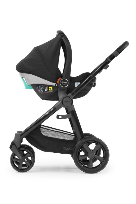 NEW BabyStyle Oyster 3 Luxury Bundle with Capsule i-Size Car Seat & Oyster Duofix Base - Pixel on Gloss Black Chassis - Delivery Late Feb
