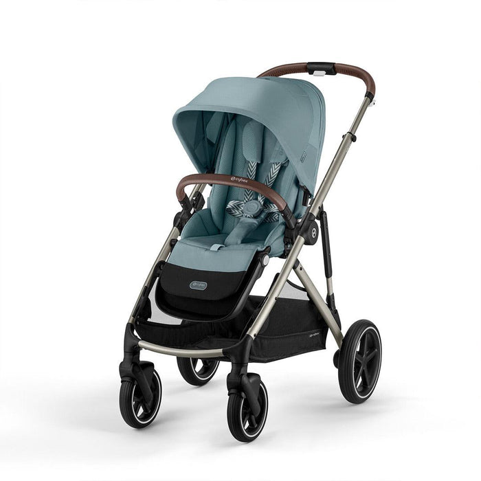 Cybex Gazelle S Bundle with Cloud T Swivel Car Seat & Base - Sky Blue/Taupe Frame - June Delivery