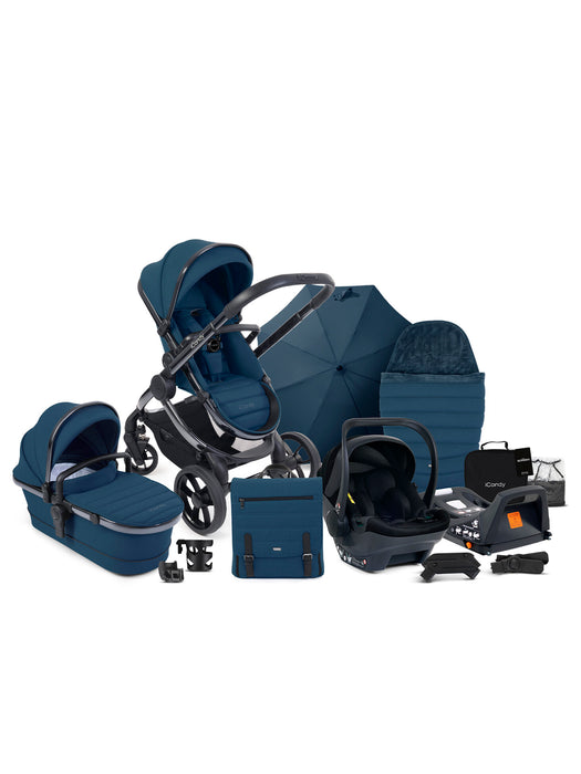 iCandy Peach 7 Complete Bundle with Cocoon Car Seat & Base - Cobalt