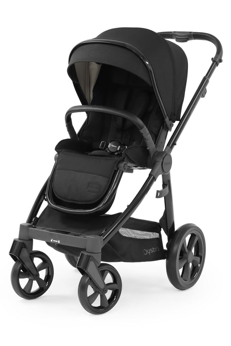 BabyStyle Oyster 3 Pushchair & Carrycot - Pixel on Gloss Black Chassis - Delivery Late June