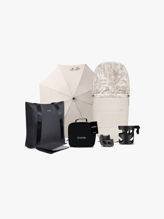 iCandy Core2 Stroller & Carrycot Complete Bundle - Sandstone