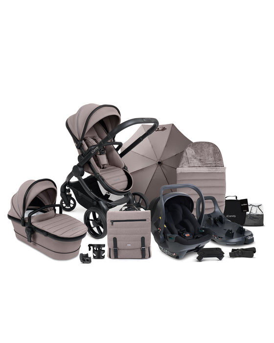 iCandy Peach 7 - Porcini Cocoon 360 Car Seat & Base Bundle - In Store Only