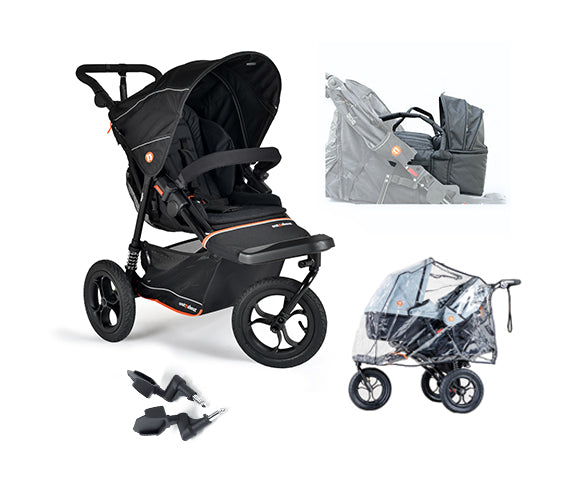 Out n About Nipper V6 Newborn Pod Bundle - Summit Black - Delivery Mid September