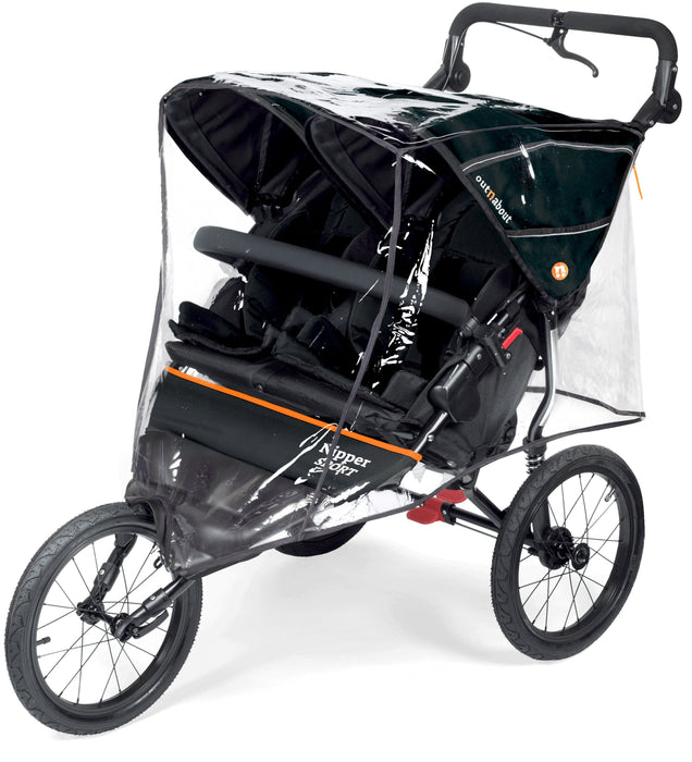 Out n About Nipper Sport V5 Double Pushchair - Summit Black - Please allow 10 days for delivery