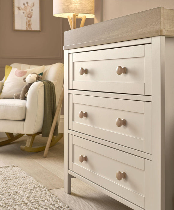 Mamas & Papas Wedmore Cot Bed, Dresser & Wardrobe Set - Cashmere - Delivery Mid July