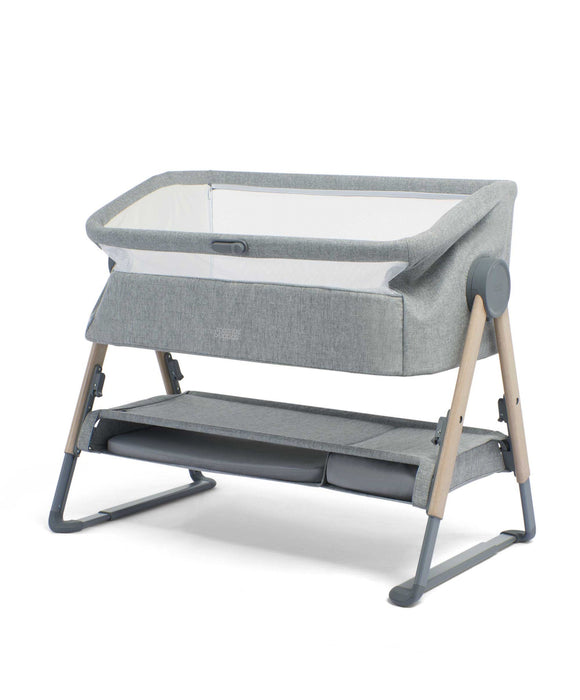 Mamas & Papas Lua Bedside Crib Grey/White