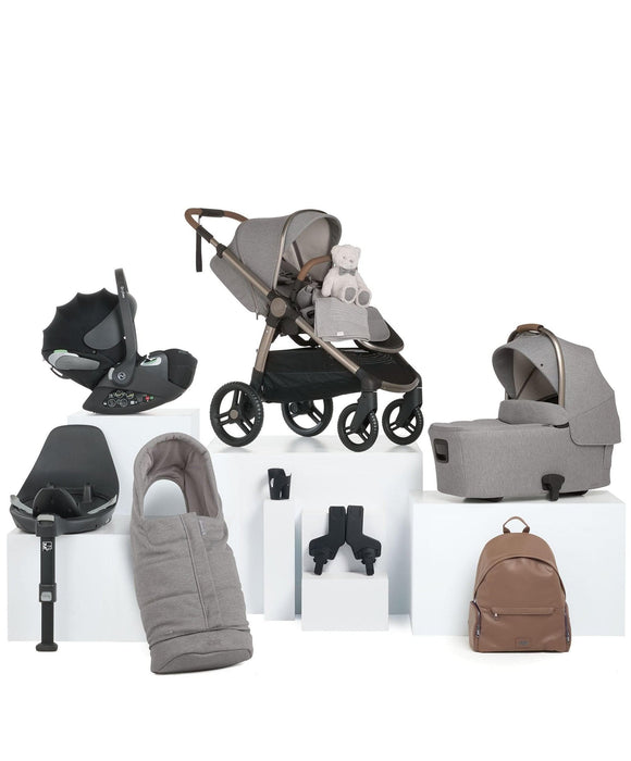 Mamas & Papas Ocarro2 Complete Bundle in Heritage with Cloud T Car Seat and Rotating Base (8 Pieces)