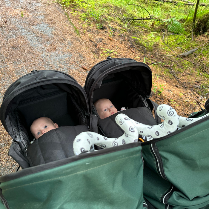 Out n About Nipper V6 Double Twin Pod Bundle - Summit Black - Delivery Mid July