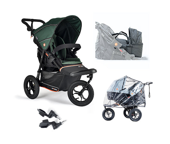 Out n About Nipper V6 Newborn Pod Bundle - Sycamore Green - Delivery Mid September