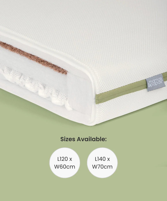 Mamas & Papas Premium Dual Core+ Cot Bed Mattress (140cm x 70cm)
