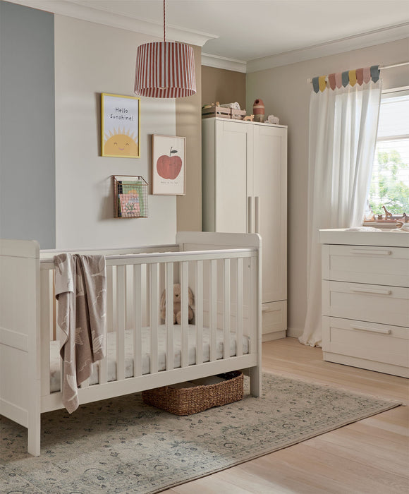 Mamas & Papas Atlas 3 Piece Room Set with Mattress - Stone - Delivery Early September