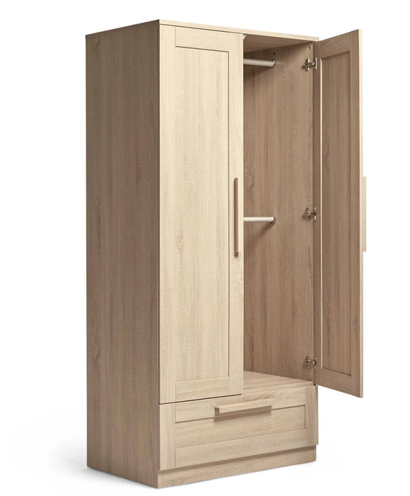 Mamas & Papas Atlas Bundle with Lua Bedside Crib (6 piece) - Light Oak - Delivery Mid October