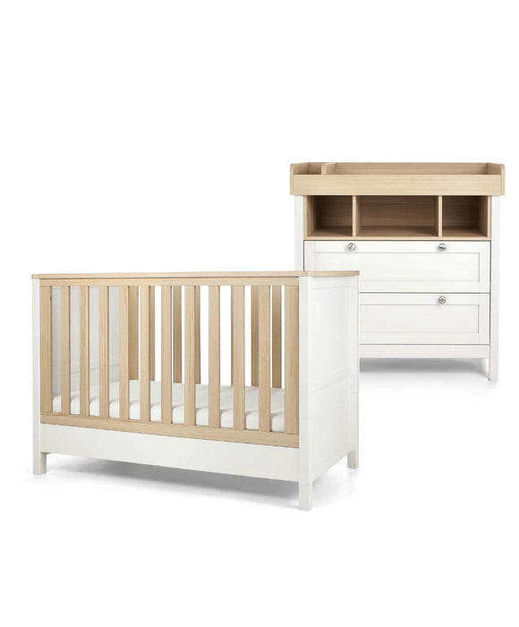 Mamas & Papas Harwell 2 Piece Small Cot Bed Room Set - White