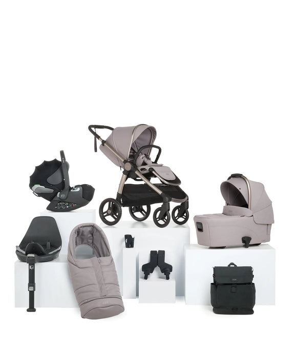 Mamas & Papas Ocarro2 Complete Bundle in Moonstone Grey with Cloud T Car Seat and Rotating Base (8 Pieces)