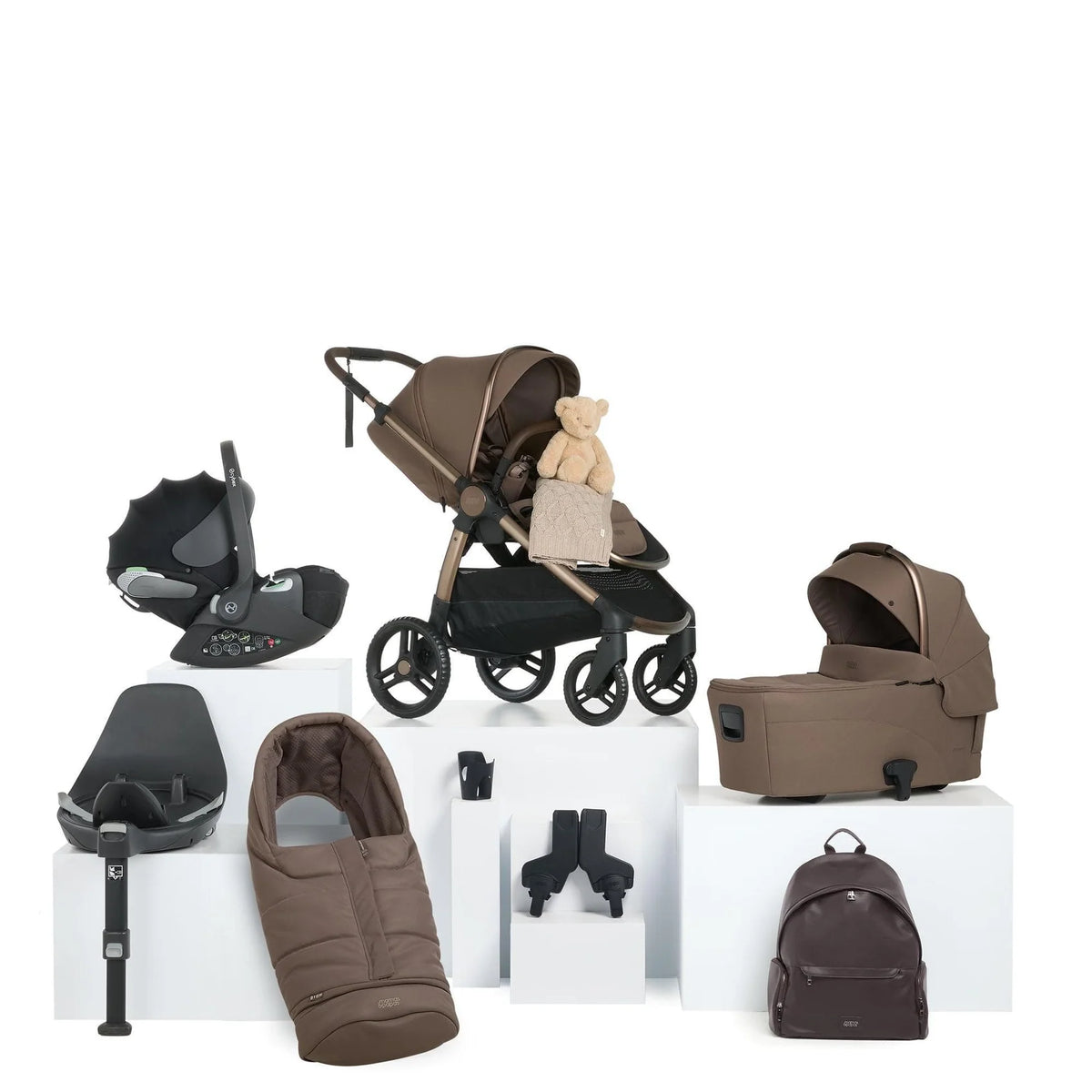 cybex for mamas and papas Mamas & Papas Ocarro2 Bundle in Crema Complete with Cybex Cloud T and —  Just Another Baby?
