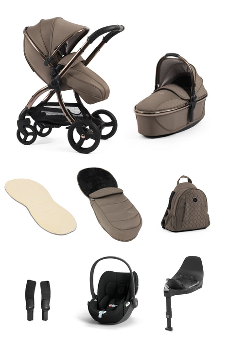 egg3 Mink Bundle Luxury Package with Cybex Cloud T Car Seat & Base - Late August Delivery