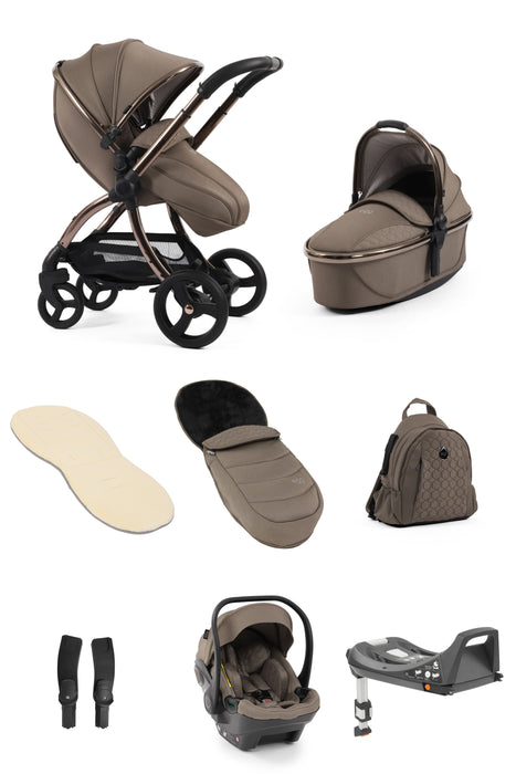 egg3 Mink Bundle Luxury Package with egg3 Shell Infant Car Seat & Base - Early August Delivery