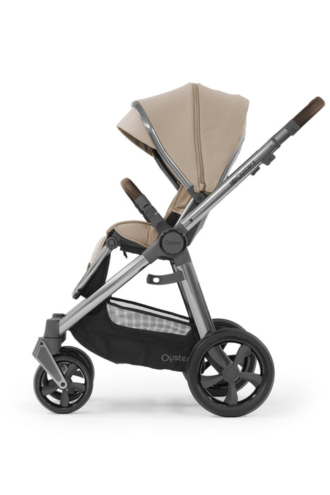 BabyStyle Oyster 3 Essential Bundle with Cybex Cloud T Car Seat Black & Rotating Base - Butterscotch - Delivery Late August