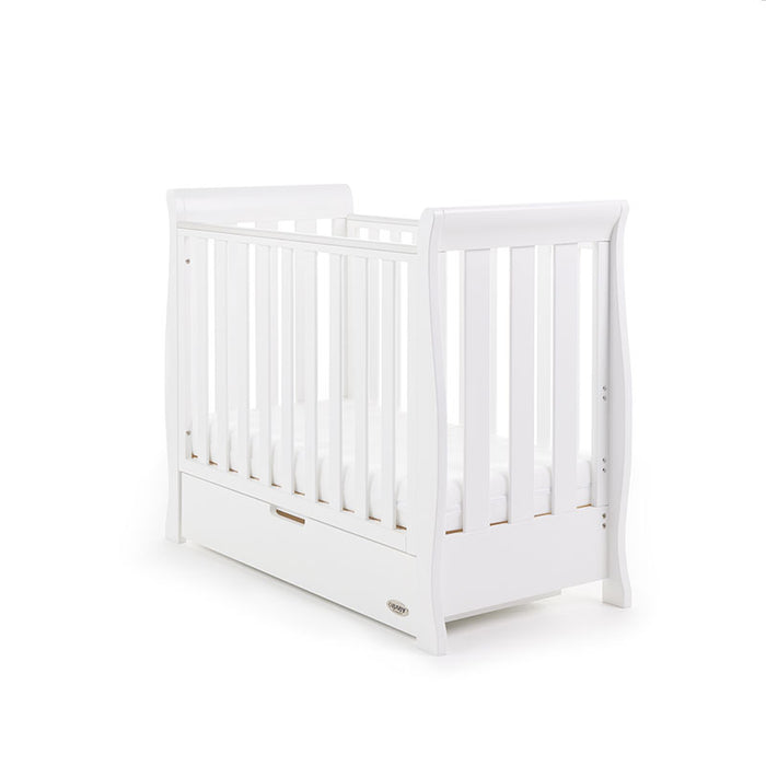 Obaby Stamford Space Saver Cot with Under Drawer - White