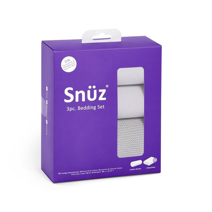SnuzPod Crib 3 Piece Bedding Set - Grey