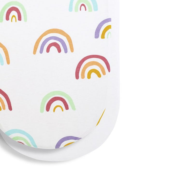 Snuz Moses Basket/Pram 2 Pack Fitted Sheets - Colour Rainbow
